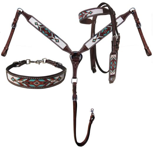 Shiloh Stables and Tack Showman® Argentina Cow Leather 3 Piece